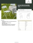 Lancaster Table & Seating 384DG64299WH Specsheet