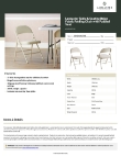 Lancaster Table & Seating 384DGBGFAB Specsheet