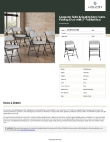 Lancaster Table & Seating 384DGBKFAB2 Specsheet