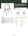 Lancaster Table & Seating 384YCD50ALM Specsheet