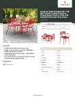 Lancaster Table & Seating 4273232DUA4R Specsheet Lancaster Table & Seating 4273232DUA4R Specsheet