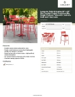 Lancaster Table & Seating 4273232TBU4R Specsheet
