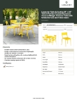 Lancaster Table & Seating 4273636DS4YL Specsheet Lancaster Table & Seating 4273636DS4YL Specsheet