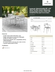 Lancaster Table & Seating 4273636DUA4S Specsheet