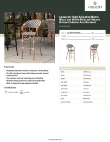Lancaster Table & Seating 427BARTBSBWB Specsheet Lancaster Table & Seating 427BARTBSBWB Specsheet
