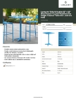 Lancaster Table & Seating 427BAU3232BL Specsheet