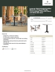 Lancaster Table & Seating 427BS28SBWVE Specsheet