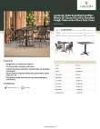 Lancaster Table & Seating 427BS36SBKPA Specsheet