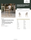 Lancaster Table & Seating 427BSRTBSGYW Specsheet