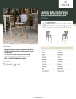 Lancaster Table & Seating 427BSRTBSNVW Specsheet
