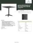 Lancaster Table & Seating 427CAU3232BK Specsheet