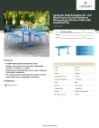 Lancaster Table & Seating 427CAU3260BL Specsheet