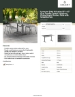 Lancaster Table & Seating 427CAU3260GY Specsheet