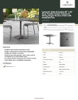 Lancaster Table & Seating 427CAU3636GY Specsheet