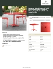 Lancaster Table & Seating 427CAU3636RD Specsheet
