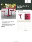Lancaster Table & Seating 427CAU3636SG Specsheet