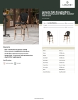 Lancaster Table & Seating 427CBSFRBSBK Specsheet