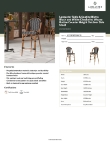 Lancaster Table & Seating 427CBSRTBSBKW Specsheet