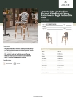 Lancaster Table & Seating 427CBSRTBSBWB Specsheet