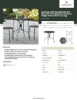 Lancaster Table & Seating 427COSM30RDB Specsheet Lancaster Table & Seating 427COSM30RDB Specsheet