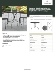 Lancaster Table & Seating 427COSM36RDB Specsheet Lancaster Table & Seating 427COSM36RDB Specsheet