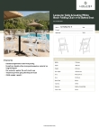 Lancaster Table & Seating 427FCRSLTWHT Specsheet