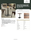 Lancaster Table & Seating 427SSQ2828FH Specsheet