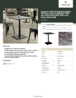Lancaster Table & Seating 427SSQ2828PA Specsheet