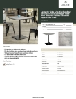 Lancaster Table & Seating 427SSQ2828TO Specsheet