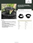 Lancaster Table & Seating 475SR36LIDBK Specsheet