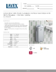 Lavex 158LAVVHDS Specsheet