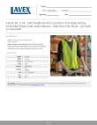 Lavex 16025LILIMVEST Specsheet