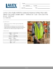 Lavex 160MVESTR25 Specsheet
