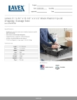 Lavex 4755877477BK Specsheet Lavex 4755877477BK Specsheet