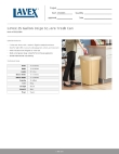 Lavex 475SQ25BG Specsheet Lavex 475SQ25BG Specsheet