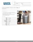 Lavex 475SQ25GY Specsheet Lavex 475SQ25GY Specsheet
