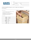 Lavex 475SQLD25BG Specsheet Lavex 475SQLD25BG Specsheet