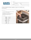 Lavex 475SQLD25BN Specsheet Lavex 475SQLD25BN Specsheet
