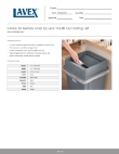 Lavex 475SQLD25GY Specsheet Lavex 475SQLD25GY Specsheet