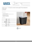 Lavex 475WC7BK Specsheet
