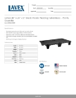 Lavex 600D40245BP Specsheet Lavex 600D40245BP Specsheet