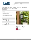Lavex 605BZ150WOUT Specsheet