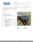 Lavex 605BZ36WWALLOUT Specsheet