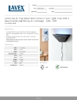 Lavex 605WS16WDBK Specsheet Lavex 605WS16WDBK Specsheet