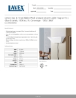 Lavex 605WS30WDWH Specsheet
