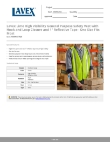 Lavex 999MVESTR25 Specsheet