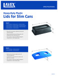 Lavex Lids for Slim Cans