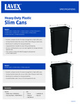 Lavex Slim Cans Specsheet
