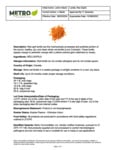 Red Lentils Specsheet