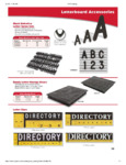 Letterboard Accessories 2 Spec Sheet Letterboard Accessories 2 Spec Sheet